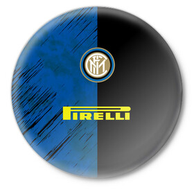 Значок с принтом Интер в Белгороде,  металл | круглая форма, металлическая застежка в виде булавки | inter | pirelli | интер | италия | миланский клуб | фанат | футбол