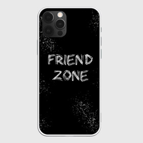 Чехол для iPhone 12 Pro с принтом FRIEND ZONE в Белгороде, силикон | область печати: задняя сторона чехла, без боковых панелей | friend | zone | белая | девушка | девушке | другу | друзья | звезды | зона | любимой | люблю | минимализм | надпись | не | отношения | парень | парню | подарок | подруге | подружке | просто | только | френд