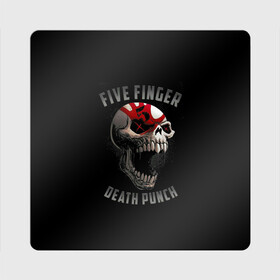 Магнит виниловый Квадрат с принтом Five Finger Death Punch в Белгороде, полимерный материал с магнитным слоем | размер 9*9 см, закругленные углы | 5fdp | death | ffdp | finger | five | five finger death punch | punch | грув метал