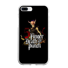 Чехол для iPhone 7Plus/8 Plus матовый с принтом Five Finger Death Punch в Белгороде, Силикон | Область печати: задняя сторона чехла, без боковых панелей | 5fdp | death | ffdp | finger | five | five finger death punch | punch | грув метал