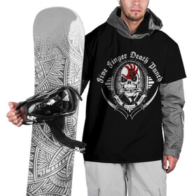 Накидка на куртку 3D с принтом Five Finger Death Punch в Белгороде, 100% полиэстер |  | 5fdp | death | ffdp | finger | five | five finger death punch | punch | грув метал