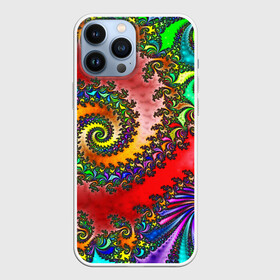 Чехол для iPhone 13 Pro Max с принтом ФРАКТАЛЬНЫЙ УЗОР в Белгороде,  |  | abstract | abstraction | color | fractal | geometry | paitnt | polygon | polygonal | psy | абстракция | геометрия | краски | неоновые | полигоны | психоделика | фрактал