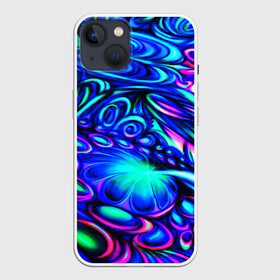 Чехол для iPhone 13 с принтом PSY NEON в Белгороде,  |  | abstract | abstraction | color | fractal | geometry | paitnt | polygon | polygonal | psy | абстракция | геометрия | краски | неоновые | полигоны | психоделика | фрактал