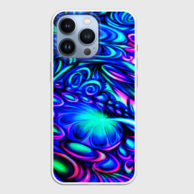 Чехол для iPhone 13 Pro с принтом PSY NEON в Белгороде,  |  | abstract | abstraction | color | fractal | geometry | paitnt | polygon | polygonal | psy | абстракция | геометрия | краски | неоновые | полигоны | психоделика | фрактал