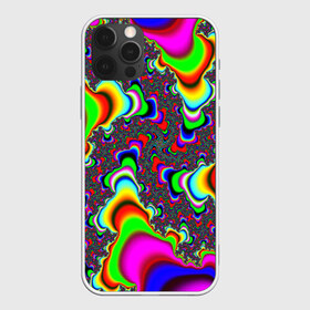 Чехол для iPhone 12 Pro Max с принтом НЕОНОВЫЕ РАЗВОДЫ в Белгороде, Силикон |  | abstract | abstraction | color | fractal | geometry | paitnt | polygon | polygonal | psy | абстракция | геометрия | краски | неоновые | полигоны | психоделика | фрактал