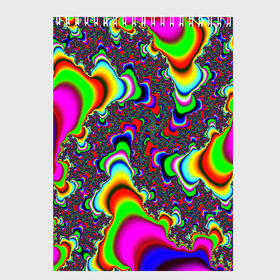 Скетчбук с принтом НЕОНОВЫЕ РАЗВОДЫ в Белгороде, 100% бумага
 | 48 листов, плотность листов — 100 г/м2, плотность картонной обложки — 250 г/м2. Листы скреплены сверху удобной пружинной спиралью | abstract | abstraction | color | fractal | geometry | paitnt | polygon | polygonal | psy | абстракция | геометрия | краски | неоновые | полигоны | психоделика | фрактал