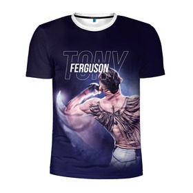Мужская футболка 3D спортивная с принтом Tony Ferguson в Белгороде, 100% полиэстер с улучшенными характеристиками | приталенный силуэт, круглая горловина, широкие плечи, сужается к линии бедра | el cucuy | ferguson | mma | ssru | tony ferguson | мма | тони фергюсон | фергюсон