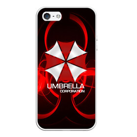 Чехол для iPhone 5/5S матовый с принтом Umbrella Corp в Белгороде, Силикон | Область печати: задняя сторона чехла, без боковых панелей | biohazard | biohazard 7 | crocodile | fang | game | hand | monster | new umbrella | resident evil | resident evil 7 | umbrella | umbrella corp | umbrella corporation | zombie | обитель