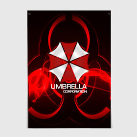 Постер с принтом Umbrella Corp в Белгороде, 100% бумага
 | бумага, плотность 150 мг. Матовая, но за счет высокого коэффициента гладкости имеет небольшой блеск и дает на свету блики, но в отличии от глянцевой бумаги не покрыта лаком | biohazard | biohazard 7 | crocodile | fang | game | hand | monster | new umbrella | resident evil | resident evil 7 | umbrella | umbrella corp | umbrella corporation | zombie | обитель