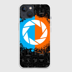 Чехол для iPhone 13 с принтом PORTAL. в Белгороде,  |  | aperture science | black mesa xen | half life | portal | portal 2 | valve | игра | портал