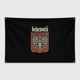 Флаг-баннер с принтом Behemoth в Белгороде, 100% полиэстер | размер 67 х 109 см, плотность ткани — 95 г/м2; по краям флага есть четыре люверса для крепления | behemoth | black | blackmetal | burzum | carnifex | punk | rock | suicide silence