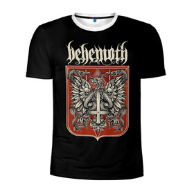 Мужская футболка 3D спортивная с принтом Behemoth в Белгороде, 100% полиэстер с улучшенными характеристиками | приталенный силуэт, круглая горловина, широкие плечи, сужается к линии бедра | Тематика изображения на принте: behemoth | black | blackmetal | burzum | carnifex | punk | rock | suicide silence