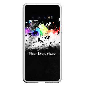 Чехол для Samsung Galaxy S10 с принтом THREE DAYS GRACE в Белгороде, Силикон | Область печати: задняя сторона чехла, без боковых панелей | logo rock | rock | three days grace | логотипы групп | рок группы | рок музыка