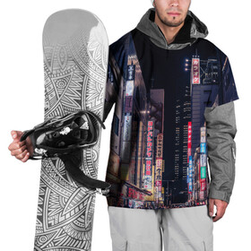 Накидка на куртку 3D с принтом Ночной Токио в Белгороде, 100% полиэстер |  | город | города | дома | здания | иероглифы | надписи | небо | неон | ночь | огни | страны | сумерки | улица | фонари | япония