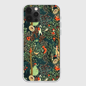 Чехол для iPhone 12 Pro Max с принтом Abstraction Pattern в Белгороде, Силикон |  | abstraction pattern | forest | fox | girl | абстракция | лес | лисы | паттерн | узор