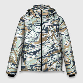 Мужская зимняя куртка 3D с принтом Узор красками в Белгороде, верх — 100% полиэстер; подкладка — 100% полиэстер; утеплитель — 100% полиэстер | длина ниже бедра, свободный силуэт Оверсайз. Есть воротник-стойка, отстегивающийся капюшон и ветрозащитная планка. 

Боковые карманы с листочкой на кнопках и внутренний карман на молнии. | Тематика изображения на принте: абстрактное | абстрактные | брызги | капли | краска | краской | узор | узоры