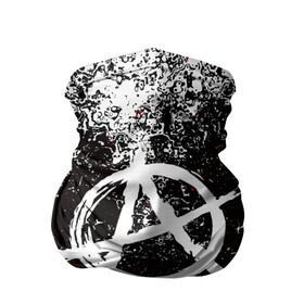 Бандана-труба 3D с принтом АНАРХИЯ в Белгороде, 100% полиэстер, ткань с особыми свойствами — Activecool | плотность 150‒180 г/м2; хорошо тянется, но сохраняет форму | Тематика изображения на принте: anarchy | riot | rock | анархия | бунт | знаки | музыка | панки | рок | символ