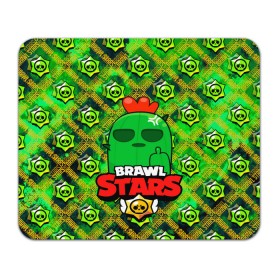 Коврик для мышки прямоугольный с принтом Brawl Stars Spike в Белгороде, натуральный каучук | размер 230 х 185 мм; запечатка лицевой стороны | brawl | brawl stars | brawl stars spike | brawl stars спайк | spike | stars | бравл | бравл старс | бравл старс спайк | игры | кактус | лого | лого brawl stars | лого бравл старс | логотип | логотип brawl stars | логотип бравл старс | спай