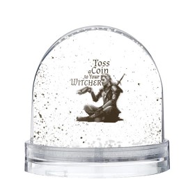 Снежный шар с принтом ВЕДЬМАКУ ЗАПЛАТИТЕ в Белгороде, Пластик | Изображение внутри шара печатается на глянцевой фотобумаге с двух сторон | geralt | the witcher | the witcher wild hunt | witcher | wolf | ведьмак | ведьмак 3 | волк | геральт | охотник