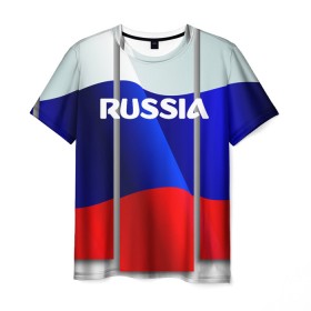 Мужская футболка 3D с принтом Россия. в Белгороде, 100% полиэфир | прямой крой, круглый вырез горловины, длина до линии бедер | 8 | 8 марта | russia | весна | женский день | идея подарка | любимой | март | международный женский день | наша раша | патриотизм | подарок | праздник | раша | россия | россия 2020 | ст | штамп | я русский