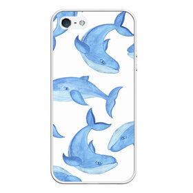 Чехол для iPhone 5/5S матовый с принтом Косяк китов в Белгороде, Силикон | Область печати: задняя сторона чехла, без боковых панелей | арт | карандашом | кит | киты | красками | море | моря | океан | океаны | под водой | рисунок