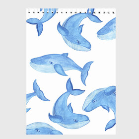 Скетчбук с принтом Косяк китов в Белгороде, 100% бумага
 | 48 листов, плотность листов — 100 г/м2, плотность картонной обложки — 250 г/м2. Листы скреплены сверху удобной пружинной спиралью | арт | карандашом | кит | киты | красками | море | моря | океан | океаны | под водой | рисунок