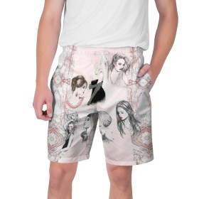 Мужские шорты 3D с принтом 8 марта в Белгороде,  полиэстер 100% | прямой крой, два кармана без застежек по бокам. Мягкая трикотажная резинка на поясе, внутри которой широкие завязки. Длина чуть выше колен | 8 | день | женский | марта | международный