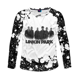 Женский лонгслив 3D с принтом LINKIN PARK(+спина) в Белгороде, 100% полиэстер | длинные рукава, круглый вырез горловины, полуприлегающий силуэт | chester bennington | linkin park | mike shinoda | альтернативный метал | альтернативный рок | линкин парк | майк шинода | ню метал | поп музыка | поп рок | рэп метал | рэп рок | электроник рок