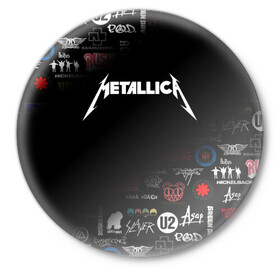 Значок с принтом Metallica | Металлика (Z) в Белгороде,  металл | круглая форма, металлическая застежка в виде булавки | james alan hetfield | джеймс хетфилд | кирк хэмметт | ларс ульрих | металлика | музыка | роберт трухильо | трэш метал | хеви метал