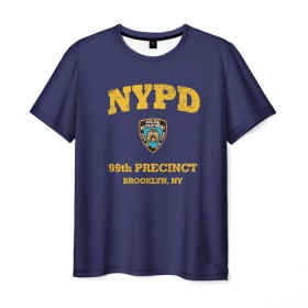 Мужская футболка 3D с принтом Бруклин 9-9 департамент NYPD в Белгороде, 100% полиэфир | прямой крой, круглый вырез горловины, длина до линии бедер | Тематика изображения на принте: 99 | brooklyn 99 | police | бруклин | бруклин 9 9 | девять девять | департамент | джейк | джеффордс | значок | логотип | нью йорк | перальта | сериал | терри | чарльз бойл