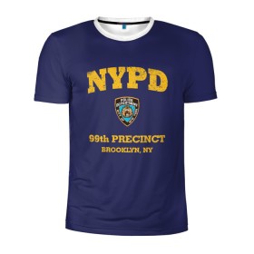 Мужская футболка 3D спортивная с принтом Бруклин 9-9 департамент NYPD в Белгороде, 100% полиэстер с улучшенными характеристиками | приталенный силуэт, круглая горловина, широкие плечи, сужается к линии бедра | Тематика изображения на принте: 99 | brooklyn 99 | police | бруклин | бруклин 9 9 | девять девять | департамент | джейк | джеффордс | значок | логотип | нью йорк | перальта | сериал | терри | чарльз бойл