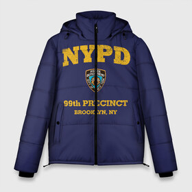 Мужская зимняя куртка 3D с принтом Бруклин 9-9 департамент NYPD в Белгороде, верх — 100% полиэстер; подкладка — 100% полиэстер; утеплитель — 100% полиэстер | длина ниже бедра, свободный силуэт Оверсайз. Есть воротник-стойка, отстегивающийся капюшон и ветрозащитная планка. 

Боковые карманы с листочкой на кнопках и внутренний карман на молнии. | Тематика изображения на принте: 99 | brooklyn 99 | police | бруклин | бруклин 9 9 | девять девять | департамент | джейк | джеффордс | значок | логотип | нью йорк | перальта | сериал | терри | чарльз бойл