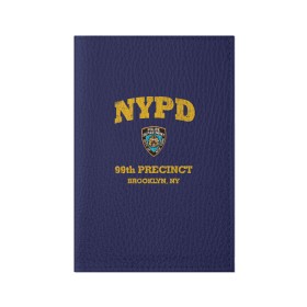 Обложка для паспорта матовая кожа с принтом Бруклин 9-9 департамент NYPD в Белгороде, натуральная матовая кожа | размер 19,3 х 13,7 см; прозрачные пластиковые крепления | Тематика изображения на принте: 99 | brooklyn 99 | police | бруклин | бруклин 9 9 | девять девять | департамент | джейк | джеффордс | значок | логотип | нью йорк | перальта | сериал | терри | чарльз бойл