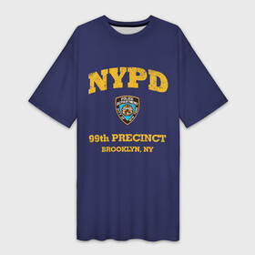 Платье-футболка 3D с принтом Бруклин 9 9 департамент NYPD в Белгороде,  |  | 99 | brooklyn 99 | police | бруклин | бруклин 9 9 | девять девять | департамент | джейк | джеффордс | значок | логотип | нью йорк | перальта | сериал | терри | чарльз бойл