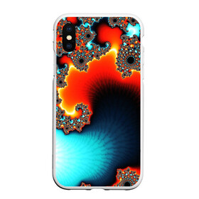 Чехол для iPhone XS Max матовый с принтом Abstraction в Белгороде, Силикон | Область печати: задняя сторона чехла, без боковых панелей | abstract | abstraction | color | fractal | geometry | paitnt | polygon | polygonal | psy | абстракция | геометрия | краски | неоновые | полигоны | психоделика | фрактал