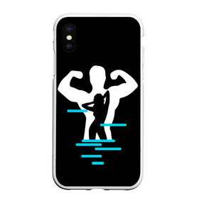 Чехол для iPhone XS Max матовый с принтом титан в Белгороде, Силикон | Область печати: задняя сторона чехла, без боковых панелей | Тематика изображения на принте: crossfit | sport | бодибилдинг | зал | мужчина | мускулы | мышцы | сила | спорт | фитнес