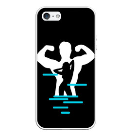 Чехол для iPhone 5/5S матовый с принтом титан в Белгороде, Силикон | Область печати: задняя сторона чехла, без боковых панелей | Тематика изображения на принте: crossfit | sport | бодибилдинг | зал | мужчина | мускулы | мышцы | сила | спорт | фитнес
