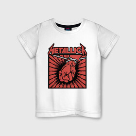 Детская футболка хлопок с принтом Metallica Металлика (Z) в Белгороде, 100% хлопок | круглый вырез горловины, полуприлегающий силуэт, длина до линии бедер | james alan hetfield | rock | джеймс хетфилд | кирк хэмметт | ларс ульрих | металлика | музыка | роберт трухильо | рок | трэш метал | хеви метал