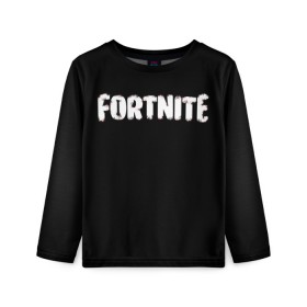 Детский лонгслив 3D с принтом FORTNITE в Белгороде, 100% полиэстер | длинные рукава, круглый вырез горловины, полуприлегающий силуэт
 | fortnite | fortnite2 | logo | игра | логотип | призрак | тень | фортнайт