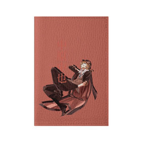 Обложка для паспорта матовая кожа с принтом Чуя Накахара в Белгороде, натуральная матовая кожа | размер 19,3 х 13,7 см; прозрачные пластиковые крепления | Тематика изображения на принте: аниме | бродячие псы | чуя накахара