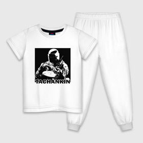 Детская пижама хлопок с принтом Tachankin в Белгороде, 100% хлопок |  брюки и футболка прямого кроя, без карманов, на брюках мягкая резинка на поясе и по низу штанин
 | 