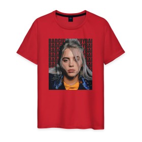 Мужская футболка хлопок с принтом Billie Eilish (со спиной) в Белгороде, 100% хлопок | прямой крой, круглый вырез горловины, длина до линии бедер, слегка спущенное плечо. | Тематика изображения на принте: ailish | billi | billie eilish | bury a friend | copycat | crown | dont smile at me | lovely | music | my boy | party favor | pop | били | билли айлиш | музыка | певица | поп | эйлиш