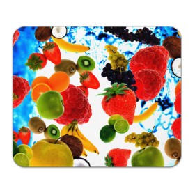 Коврик для мышки прямоугольный с принтом фрукты в Белгороде, натуральный каучук | размер 230 х 185 мм; запечатка лицевой стороны | Тематика изображения на принте: doodling | pattern | textures | tiles | банан | дудлинг | овощи | паттерны | скатерть | тайлы | текстуры | фон | фрукты