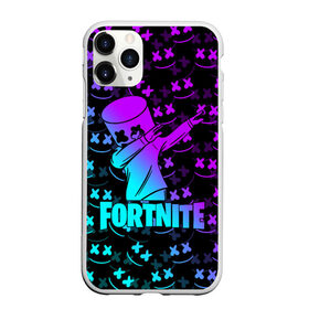 Чехол для iPhone 11 Pro матовый с принтом FORTNITE X MARSHMELLO в Белгороде, Силикон |  | 