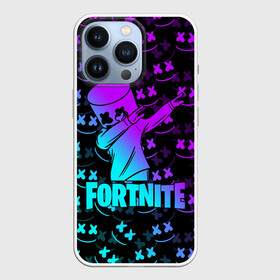 Чехол для iPhone 13 Pro с принтом FORTNITE X MARSHMELLO   ФОРТНАЙТ в Белгороде,  |  | fortnite | fortnite 2 | fortnite x | marshmello | ninja | ninja hyper streamer | ninja streamer | streamer | tyler blevins | маршмелло | ниндзя | фортнайт | фортнайт 2 | фортнайт глава 2