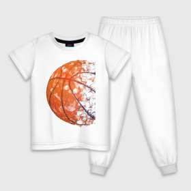 Детская пижама хлопок с принтом BasketBall Style в Белгороде, 100% хлопок |  брюки и футболка прямого кроя, без карманов, на брюках мягкая резинка на поясе и по низу штанин
 | air | ball | balls | basket | basketball | bulls | game | hip hop | jordan | kobi | lakers | nba | oneill | play | rap | shakil | shaq | sport | баскет | баскетбол | джордан | зож | игра | играть | инста | нба | спорт | стиль | шакил