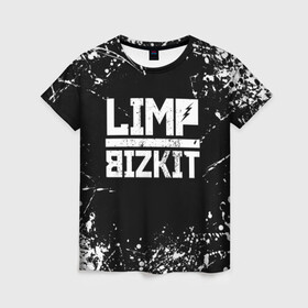 Женская футболка 3D с принтом Limp Bizkit в Белгороде, 100% полиэфир ( синтетическое хлопкоподобное полотно) | прямой крой, круглый вырез горловины, длина до линии бедер | bizkit | limp | limp bizkit | music | rock | бизкиты | лимп бизкит | лимпы | липкие письки | музыка | рок