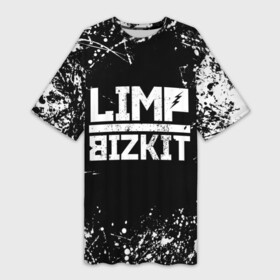 Платье-футболка 3D с принтом Limp Bizkit в Белгороде,  |  | bizkit | limp | limp bizkit | music | rock | бизкиты | лимп бизкит | лимпы | липкие письки | музыка | рок