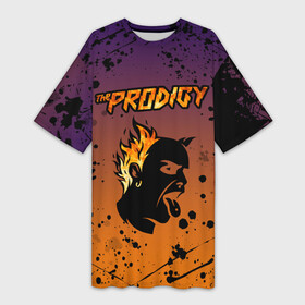 Платье-футболка 3D с принтом THE PRODIGY | ПРОДИДЖИ (Z) в Белгороде,  |  | keith charles flint | prodigy | the prodigy | альтернативный дэнс | бигбит | брейкбит | кит флинт | лиам хоулетт | максим реалити | техно | электроник рок | электропанк