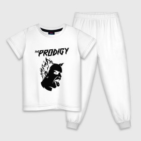 Детская пижама хлопок с принтом THE PRODIGY в Белгороде, 100% хлопок |  брюки и футболка прямого кроя, без карманов, на брюках мягкая резинка на поясе и по низу штанин
 | 
